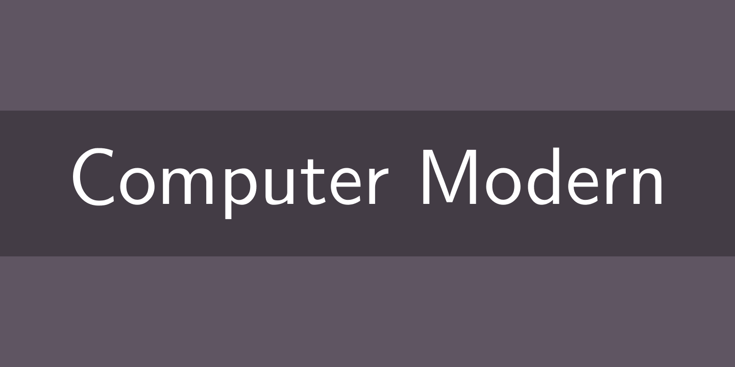 Ejemplo de fuente Computer Modern Sans Serif Roman